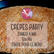 Crêpes party. Samedi 4 mai